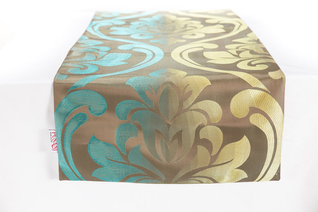 ผ้าคาดเตียง ลายกราฟฟิก (Glory Turquoise)